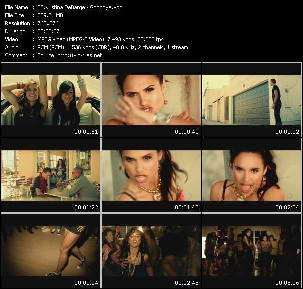 Kristina DeBarge video ”Goodbye” from dvd ”MixMash Urban July 2009” 
