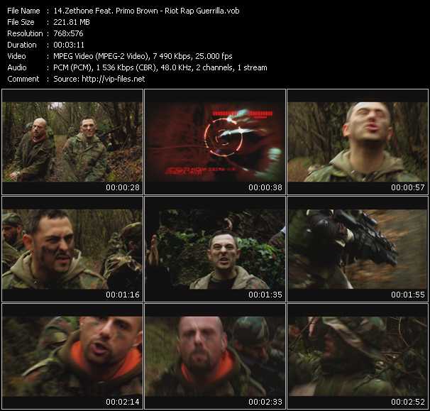 Zethone Feat. Primo Brown video ”Riot Rap Guerrilla” from dvd ”MixMash Urban July 2009” 