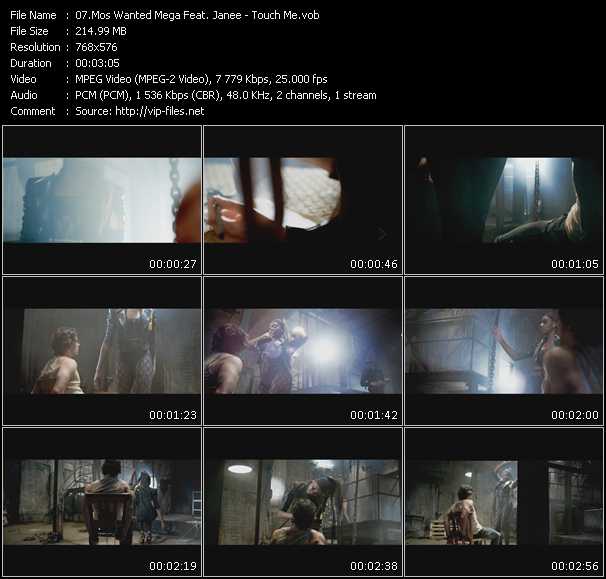 Mos Wanted Mega Feat. Janee video ”Touch Me” from dvd ”MixMash Urban August 2009” 