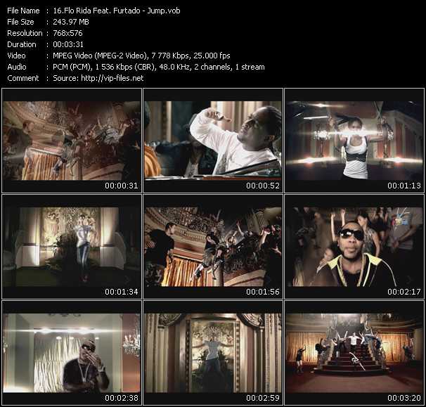 Flo Rida Feat. Furtado video ”Jump” from dvd ”MixMash Urban August 2009” 