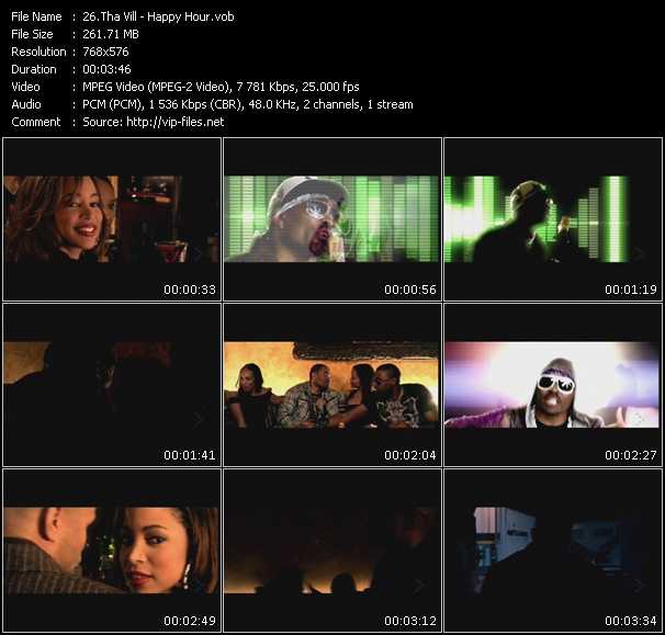 Tha Vill video ”Happy Hour” from dvd ”MixMash Urban August 2009” 
