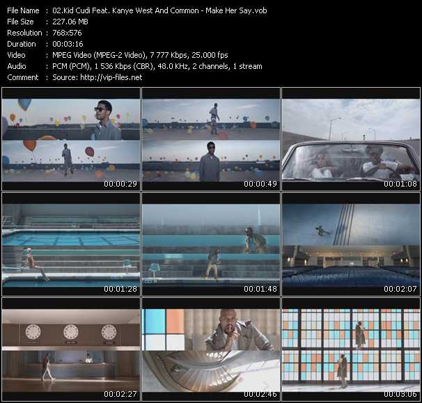 Kid Cudi Feat. Kanye West And Common video ”Make Her Say” from dvd ”MixMash Urban September 2009” 