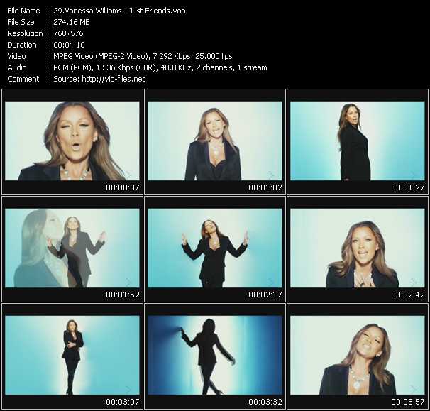 Vanessa Williams video ”Just Friends” from dvd ”MixMash Urban September 2009” 