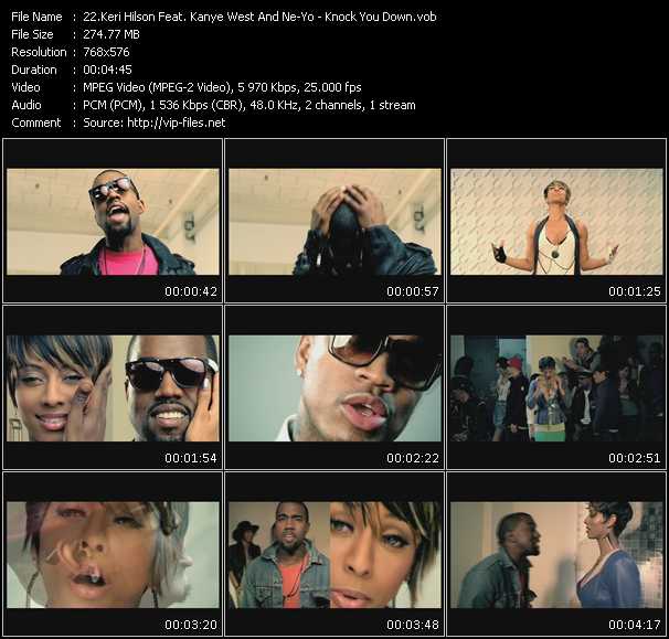 Keri Hilson Feat. Kanye West And Ne-Yo video ”Knock You Down” from dvd ”Promo Only UK Chart Video June 2009” 