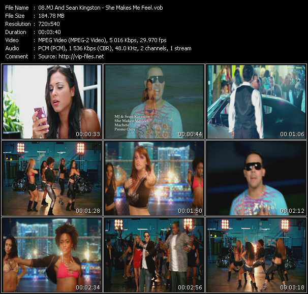 MJ And Sean Kingston video ”She Makes Me Feel” from dvd ”Promo Only Express Video May 2009 Week 1” 