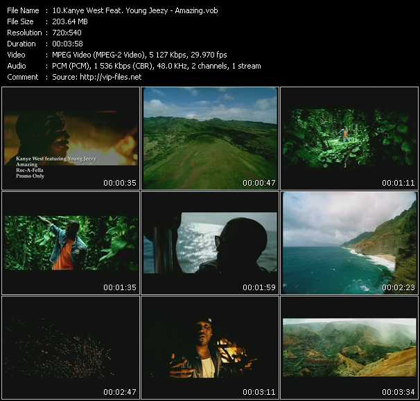 Kanye West Feat. Young Jeezy video ”Amazing” from dvd ”Promo Only Express Video May 2009 Week 4” 