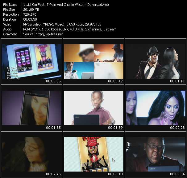 Lil Kim Feat. T-Pain And Charlie Wilson video ”Download” from dvd ”Promo Only Express Video May 2009 Week 4” 