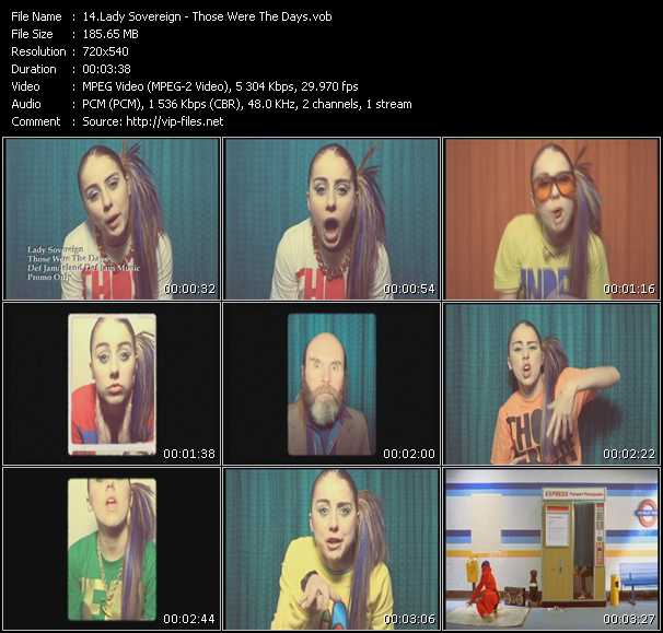 Lady Sovereign video ”Those Were The Days” from dvd ”Promo Only Express Video June 2007 Week 4” 