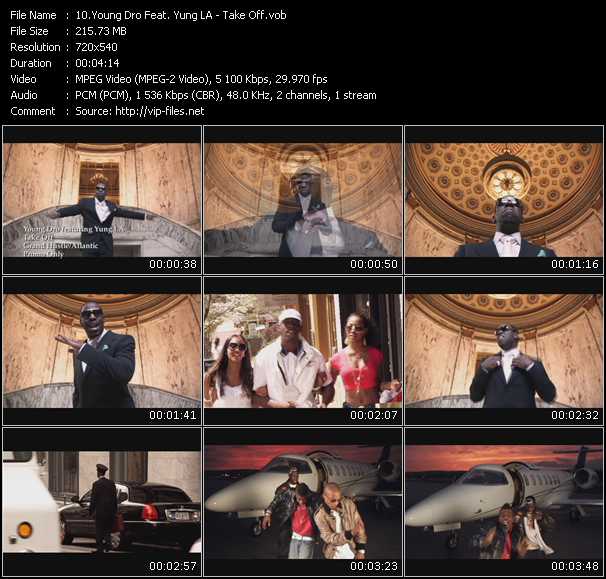 Young Dro Feat. Yung LA video ”Take Off” from dvd ”Promo Only Express Video June 2009 Week 2” 