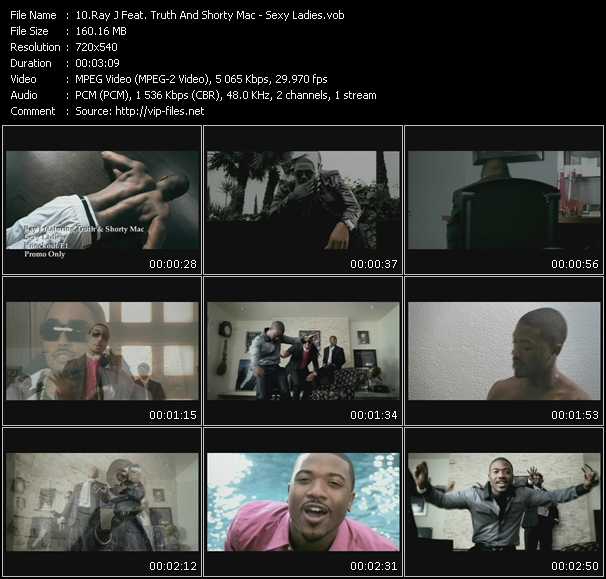 Ray J Feat. Truth And Shorty Mac video ”Sexy Ladies” from dvd ”Promo Only Express Video June 2009 Week 5” 