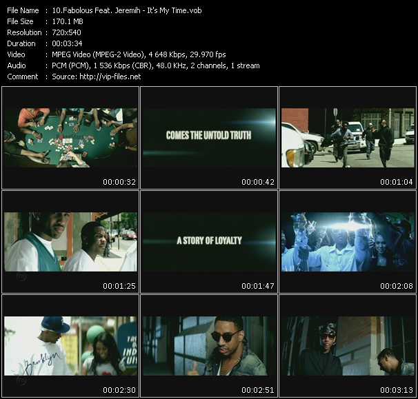 Fabolous Feat. Jeremih video ”It's My Time” from dvd ”Promo Only Express Video July 2009 Week 1” 