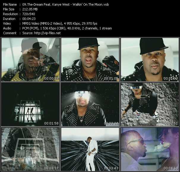 The-Dream Feat. Kanye West video ”Walkin' On The Moon” from dvd ”Promo Only Express Video July 2009 Week 4” 