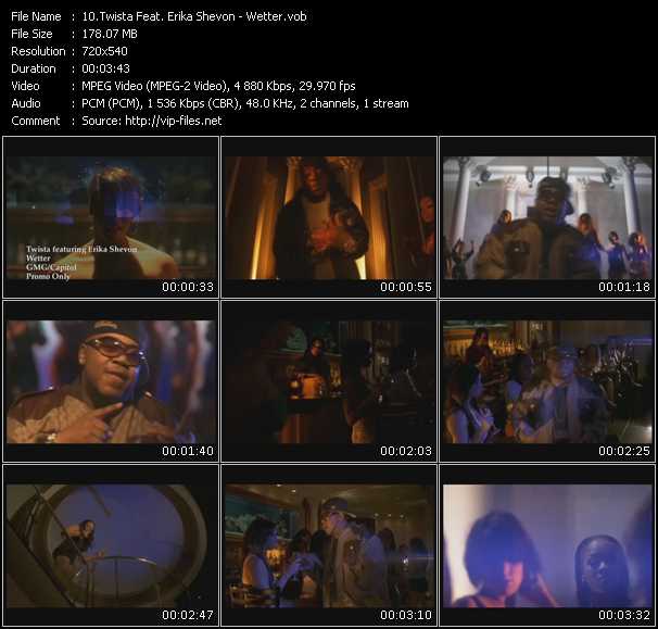 Twista Feat. Erika Shevon video ”Wetter” from dvd ”Promo Only Express Video July 2009 Week 4” 