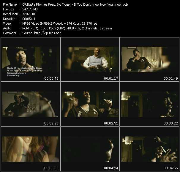 Busta Rhymes Feat. Big Tigger video ”If You Don't Know Now You Know” from dvd ”Promo Only Express Video August 2009 Week 2” 