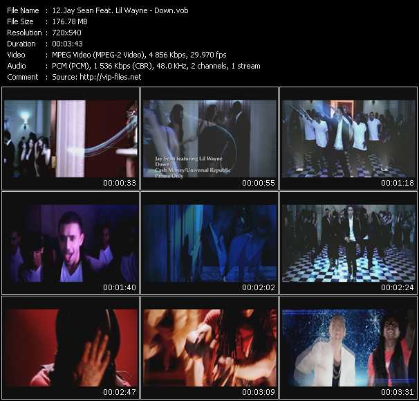 Jay Sean Feat. Lil Wayne video ”Down” from dvd ”Promo Only Express Video August 2009 Week 2” 