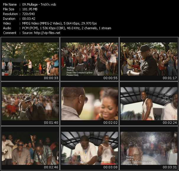 Mullage video ”Trick'n” from dvd ”Promo Only Express Video August 2009 Week 3” 