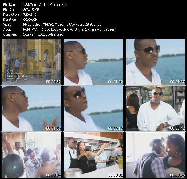 K'Jon video ”On the Ocean” from dvd ”Promo Only Express Video August 2009 Week 3” 