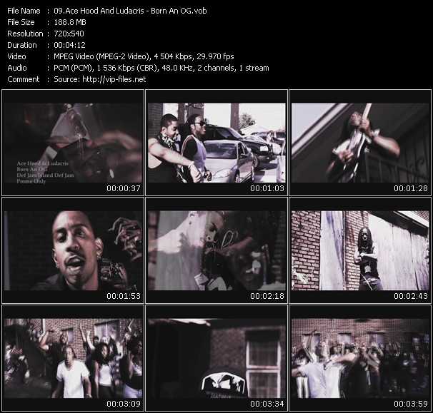 Ace Hood And Ludacris video ”Born An OG” from dvd ”Promo Only Express Video September 2009 Week 1” 