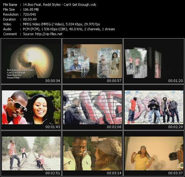 Boo Feat. Redd Stylez video ”Can't Get Enough” from dvd ”Promo Only Express Video September 2009 Week 2” 