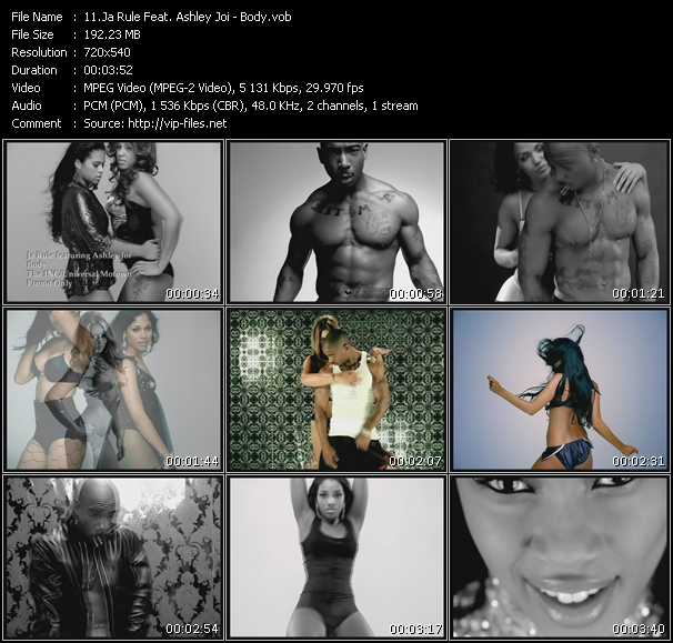 Ja Rule Feat. Ashley Joi video ”Body” from dvd ”Promo Only Express Video October 2007 Week 5” 