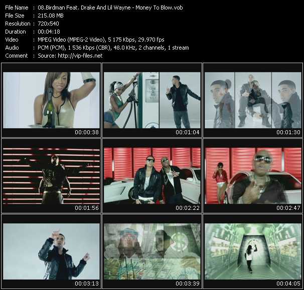 Birdman Feat. Drake And Lil Wayne video ”Money To Blow” from dvd ”Promo Only Express Video October 2009 Week 3” 