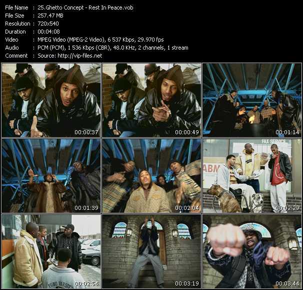 Ghetto Concept video ”Rest In Peace” from dvd ”Promo Only Canada Hot Video May 2002” 