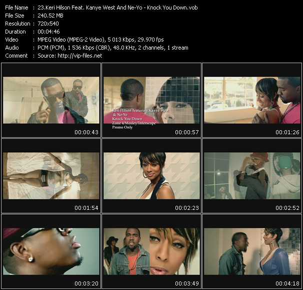 Keri Hilson Feat. Kanye West And Ne-Yo video ”Knock You Down” from dvd ”Promo Only Hot Video June 2009” 
