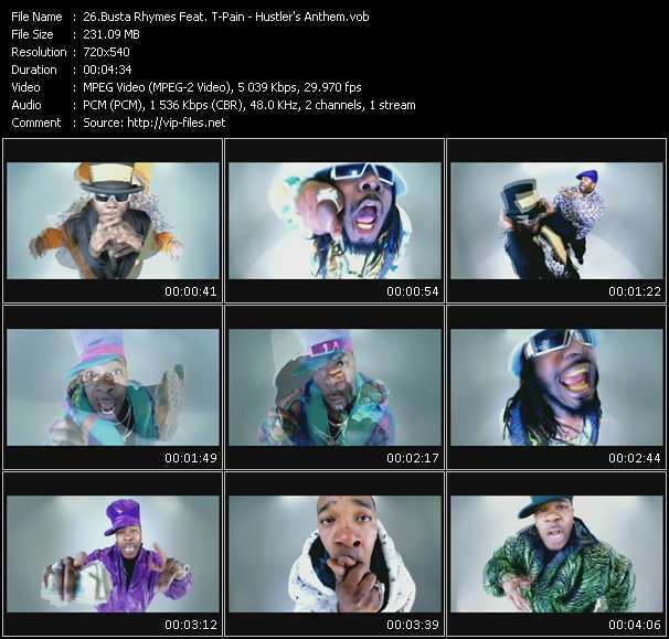 Busta Rhymes Feat. T-Pain video ”Hustler's Anthem” from dvd ”Promo Only Hot Video June 2009” 