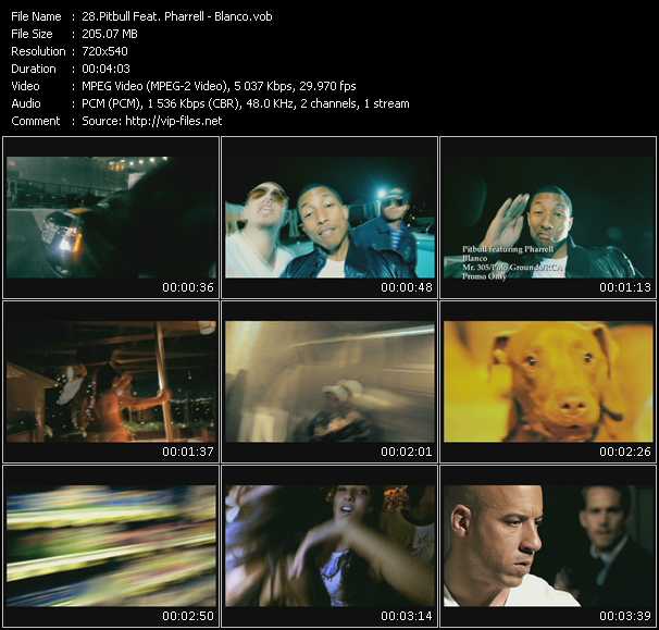 Pitbull Feat. Pharrell video ”Blanco” from dvd ”Promo Only Hot Video June 2009” 