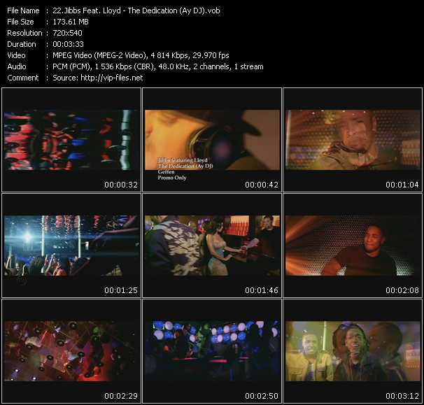 Jibbs Feat. Lloyd video ”The Dedication (Ay DJ)” from dvd ”Promo Only Hot Video July 2009” 