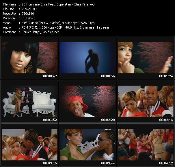 Hurricane Chris Feat. Superstarr video ”She's Fine” from dvd ”Promo Only Hot Video July 2009” 