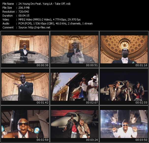 Young Dro Feat. Yung LA video ”Take Off” from dvd ”Promo Only Hot Video July 2009” 