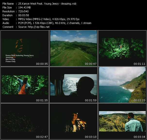 Kanye West Feat. Young Jeezy video ”Amazing” from dvd ”Promo Only Hot Video July 2009” 