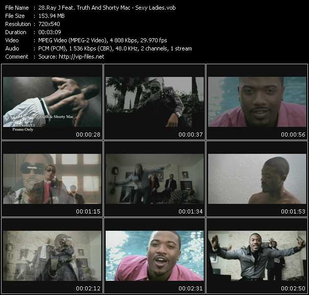Ray J Feat. Truth And Shorty Mac video ”Sexy Ladies” from dvd ”Promo Only Hot Video July 2009” 