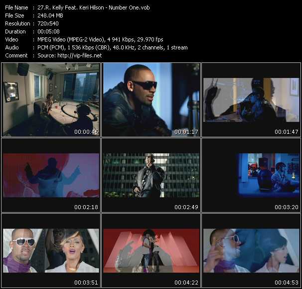 R. Kelly Feat. Keri Hilson video ”Number One” from dvd ”Promo Only Hot Video October 2009” 