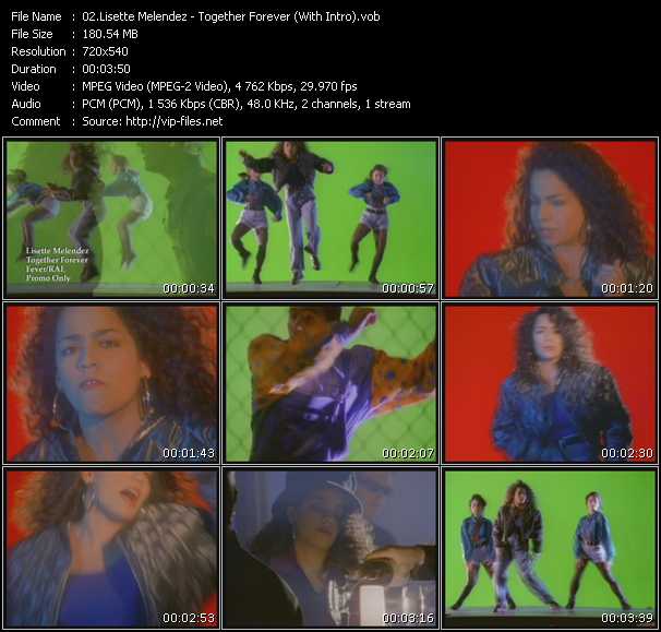 Lisette Melendez video ”Together Forever (With Intro)” from dvd ”Promo Only Old Skool Vol.5” 
