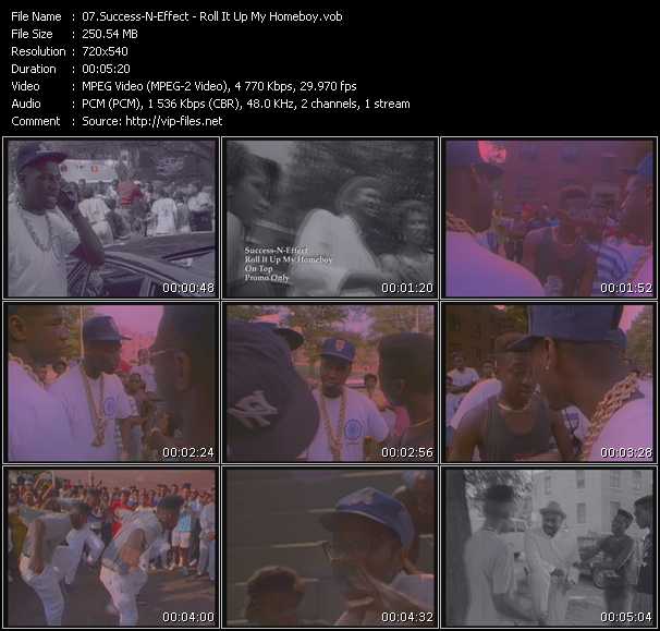 Success-N-Effect video ”Roll It Up My Homeboy” from dvd ”Promo Only Old Skool Vol.5” 