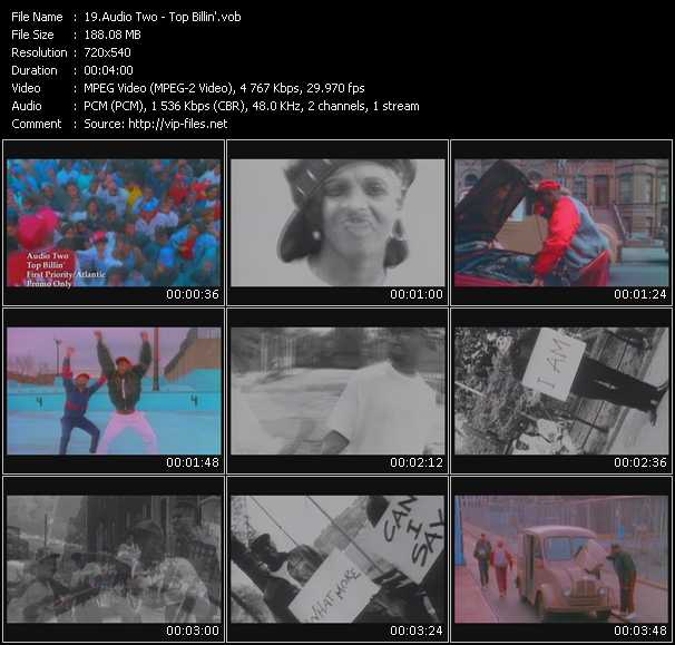 Audio Two video ”Top Billin'” from dvd ”Promo Only Old Skool Vol.5” 