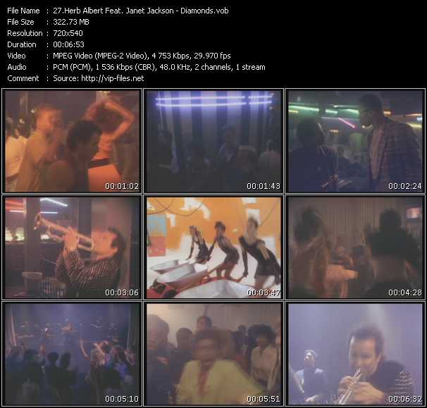 Herb Albert Feat. Janet Jackson video ”Diamonds” from dvd ”Promo Only Old Skool Vol.5” 
