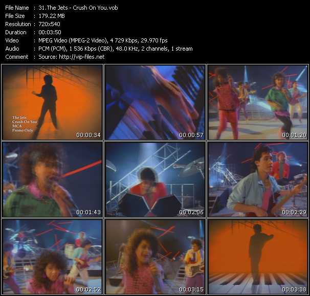 Jets video ”Crush On You” from dvd ”Promo Only Old Skool Vol.5” 