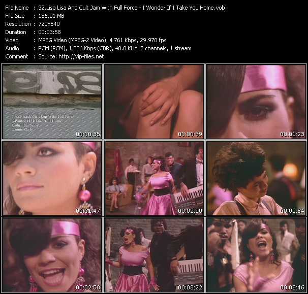 Lisa Lisa And Cult Jam With Full Force video ”I Wonder If I Take You Home” from dvd ”Promo Only Old Skool Vol.5” 