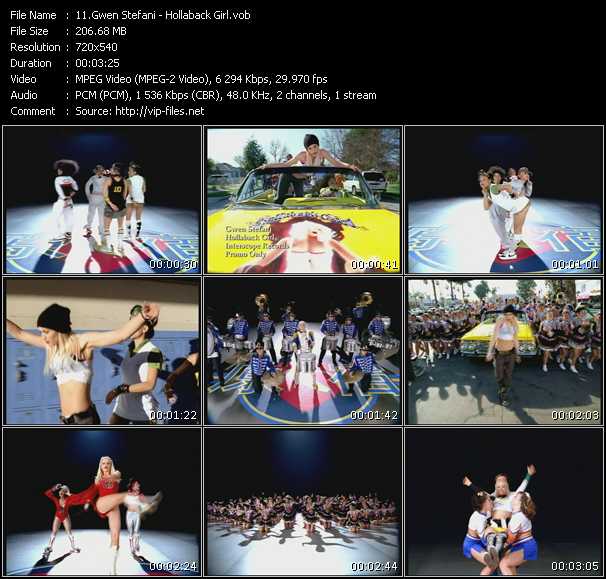 Gwen Stefani video ”Hollaback Girl” from dvd ”Promo Only Urban Video May 2005” 