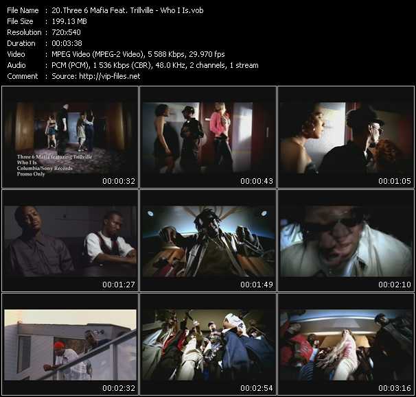 Three 6 Mafia Feat. Trillville video ”Who I Is” from dvd ”Promo Only Urban Video May 2005” 