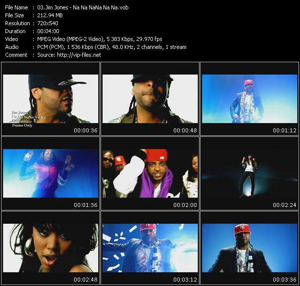 Jim Jones video ”Na Na NaNa Na Na” from dvd ”Promo Only Urban Video May 2009” 