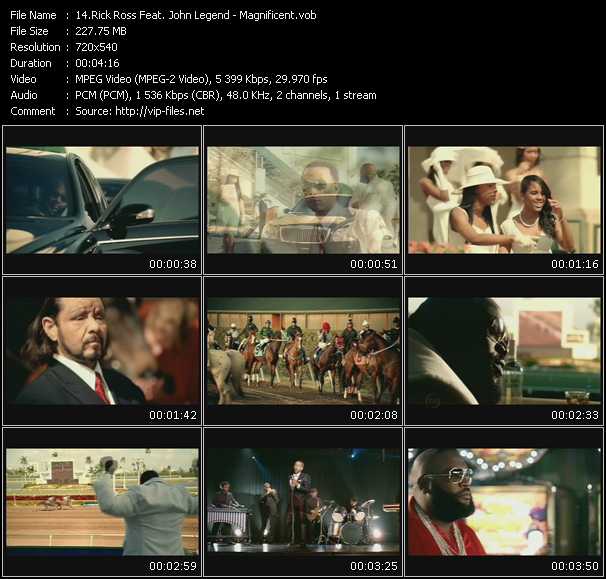 Rick Ross Feat. John Legend video ”Magnificent” from dvd ”Promo Only Urban Video May 2009” 