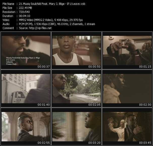 Musiq Soulchild Feat. Mary J. Blige video ”If U Leave” from dvd ”Promo Only Urban Video May 2009” 