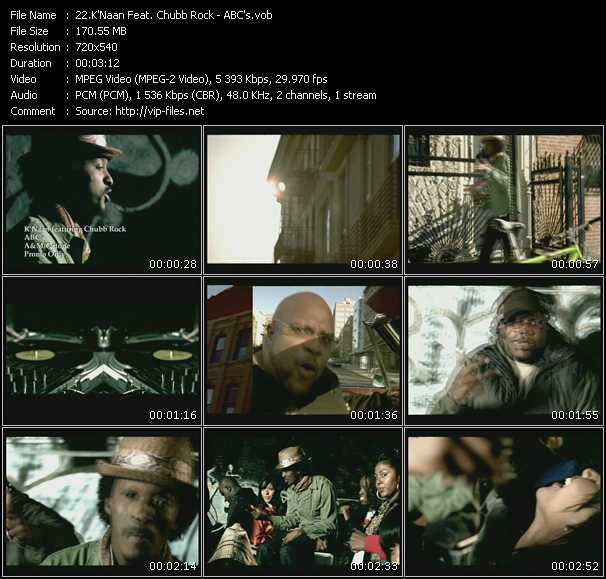 K'Naan Feat. Chubb Rock video ”ABC's” from dvd ”Promo Only Urban Video May 2009” 