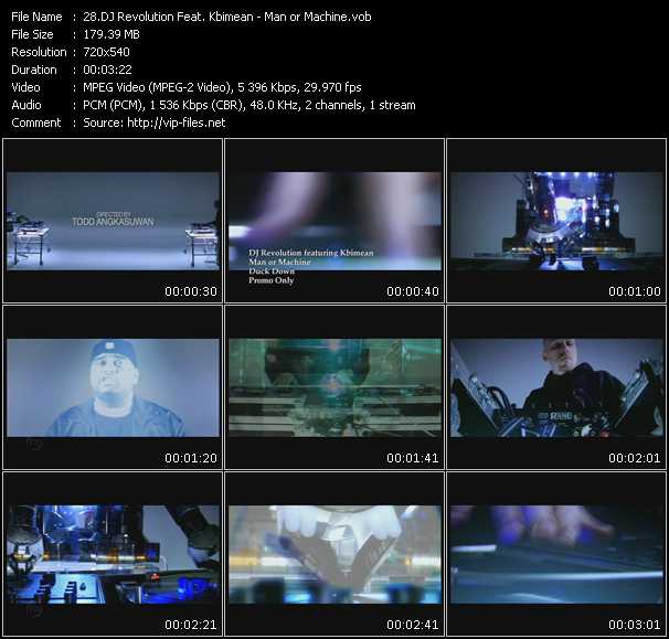 DJ Revolution Feat. Kbimean video ”Man or Machine” from dvd ”Promo Only Urban Video May 2009” 
