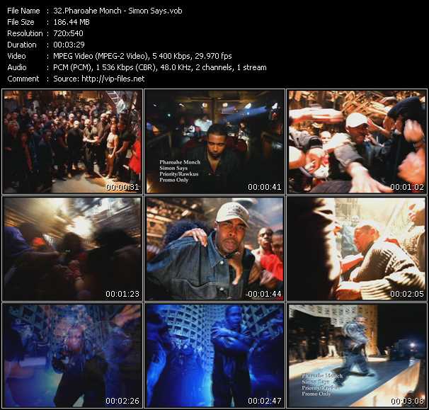 Pharoahe Monch video ”Simon Says” from dvd ”Promo Only Urban Video May 2009” 