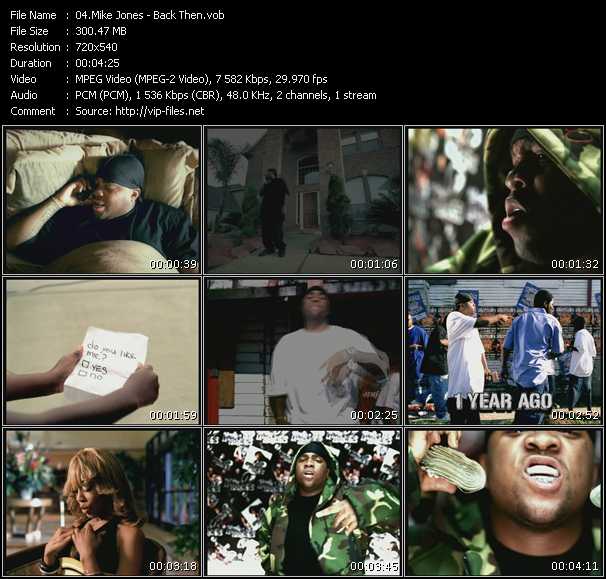 Mike Jones video ”Back Then” from dvd ”Promo Only Urban Video June 2005” 